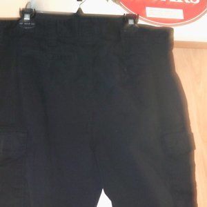 George Brand Mens Black Cargo Shorts With 4 Pockets Sz 38x22.5
